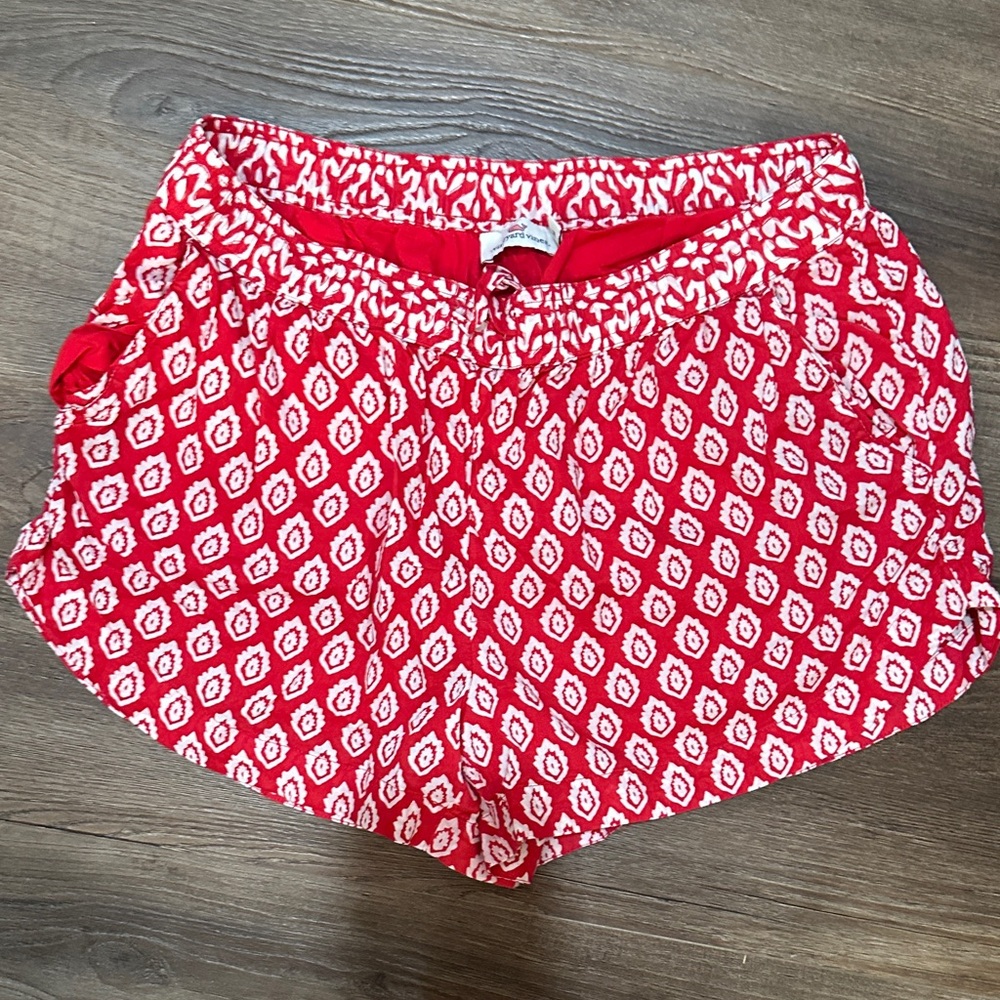 Vineyard Vines Red Patterned Women Shorts